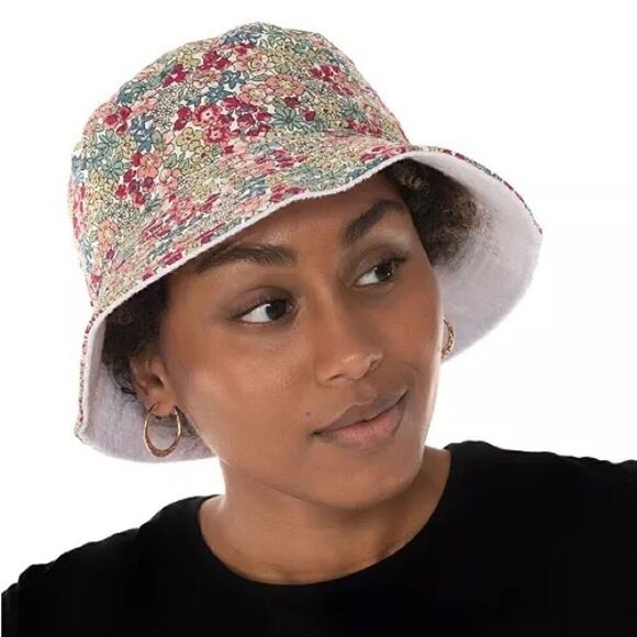 New Jenni Reversible Terry Cloth Hat, vacation, summer beach - Picture 1 of 7